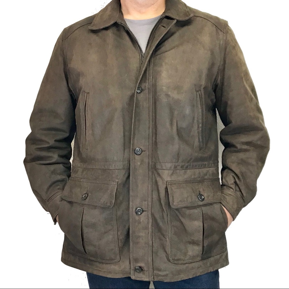 Cabela’s Men’s Leather Ranch Field Coat